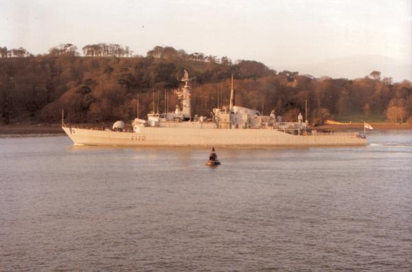 Departing Devonport Naval Base