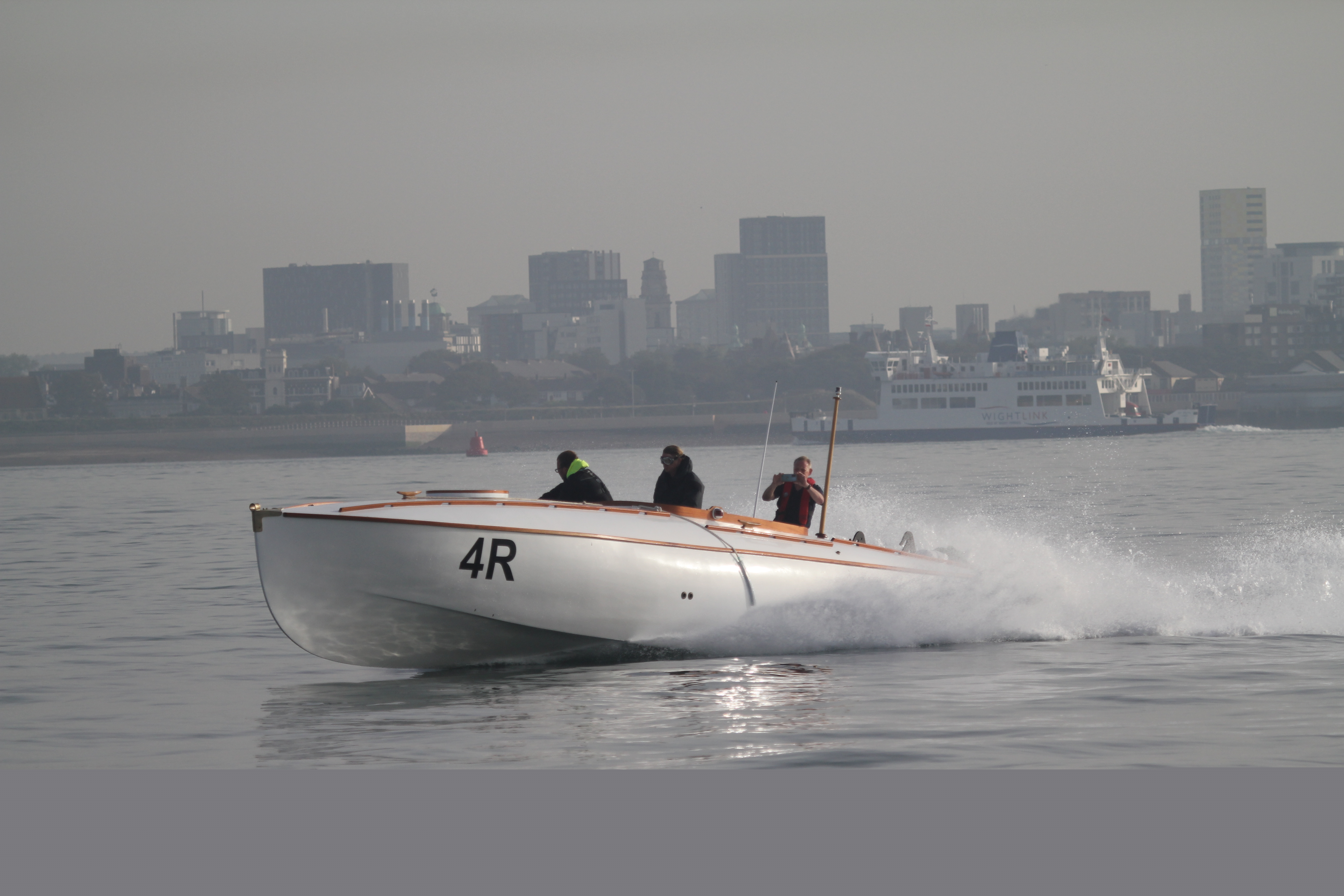 CMB4R during her sea trials